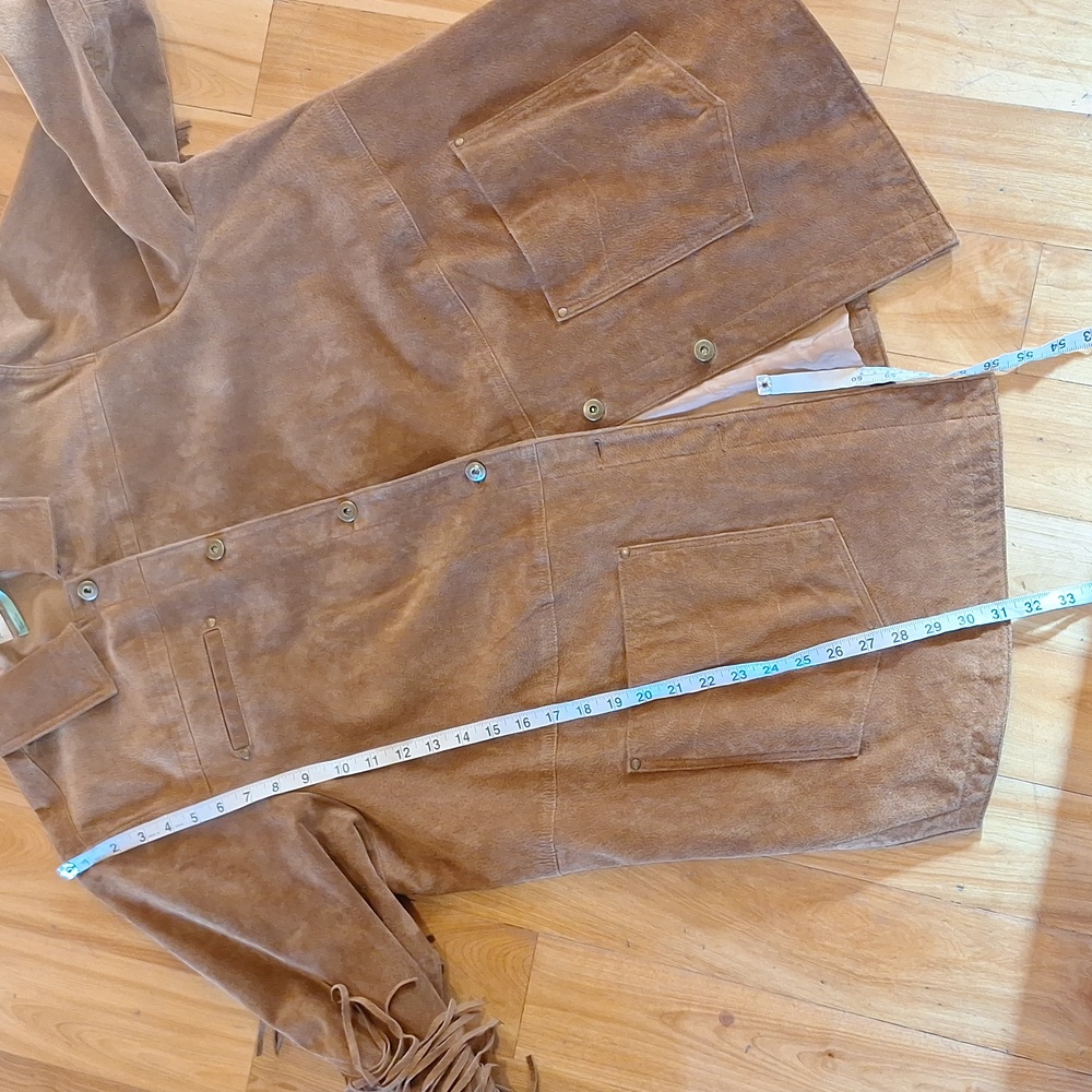 Anthropologie Danae fringe suede leather jacket size 2X western style shacket - Picture 12 of 12